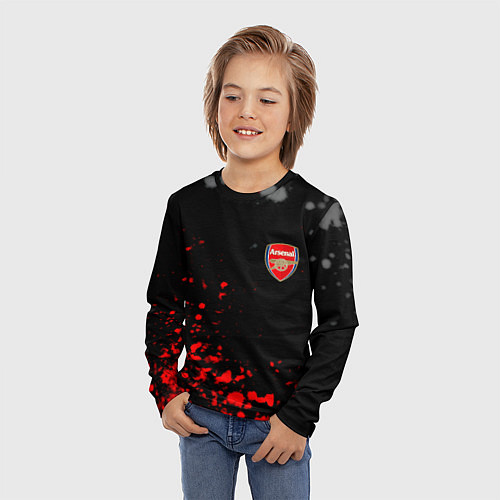 Детский лонгслив Arsenal spash / 3D-принт – фото 3