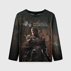 Лонгслив детский Sun Wukong Black myth wukong, цвет: 3D-принт