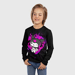 Лонгслив детский Огненное сердце Куроми, цвет: 3D-принт — фото 2