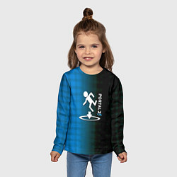 Лонгслив детский Portal pattern geometry, цвет: 3D-принт — фото 2