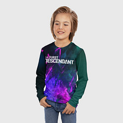 Лонгслив детский Texture - The First Descendant, цвет: 3D-принт — фото 2