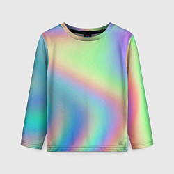 Лонгслив детский Бензиновый градиент, цвет: 3D-принт