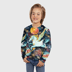 Лонгслив детский Созвездие пегас, цвет: 3D-принт — фото 2