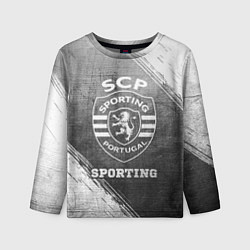 Лонгслив детский Sporting - grey gradient, цвет: 3D-принт