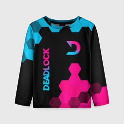 Детский лонгслив Deadlock - neon gradient вертикально