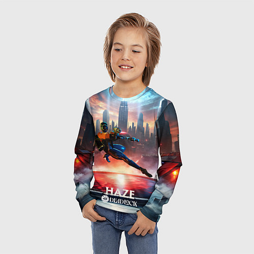 Детский лонгслив Deadlock Haze / 3D-принт – фото 3