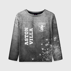 Лонгслив детский Aston Villa - grey gradient вертикально, цвет: 3D-принт