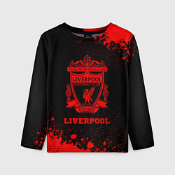 Лонгслив детский Liverpool - red gradient, цвет: 3D-принт