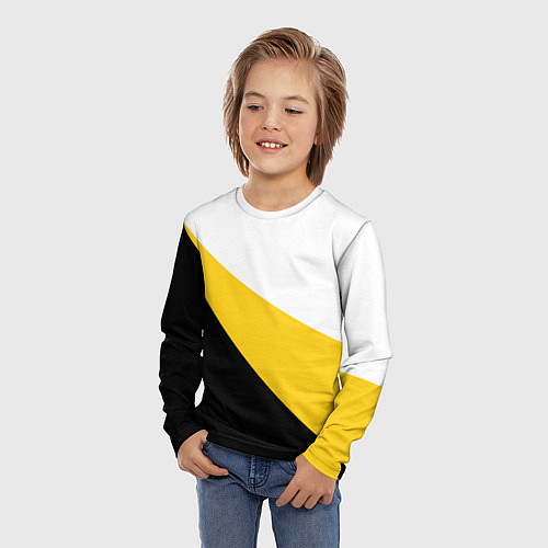 Детский лонгслив Сокрушу пред ним врагов его большая хризма / 3D-принт – фото 3