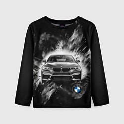 Лонгслив детский BMW брызги абстракции, цвет: 3D-принт