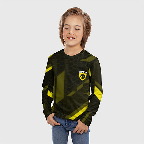 Детский лонгслив AEK fc geometry / 3D-принт – фото 3