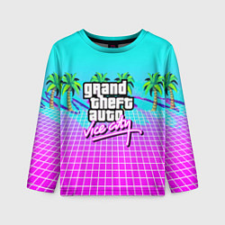 Лонгслив детский Vice city tropic collection, цвет: 3D-принт