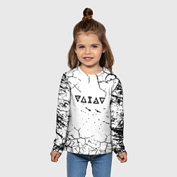 Лонгслив детский Ведьмак трещины в земле, цвет: 3D-принт — фото 2