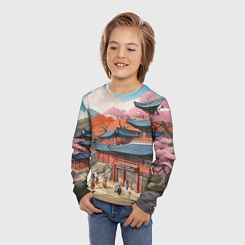 Детский лонгслив Чосон иллюстрация / 3D-принт – фото 3
