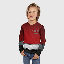 Лонгслив детский Audi metal car steel, цвет: 3D-принт — фото 2