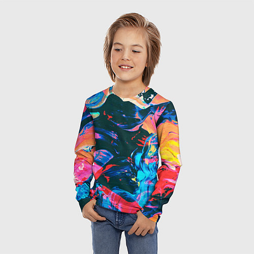 Детский лонгслив Colors / 3D-принт – фото 3