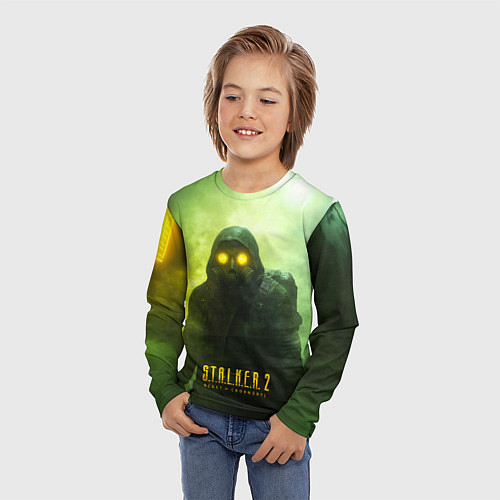 Детский лонгслив Stalker 2 ядовитый дым / 3D-принт – фото 3