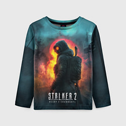 Лонгслив детский Stalker 2 радиоактивный дым, цвет: 3D-принт