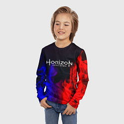 Лонгслив детский Horizon: Zero Dawn flame steel, цвет: 3D-принт — фото 2
