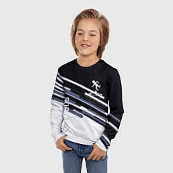 Лонгслив детский Portal line geometry, цвет: 3D-принт — фото 2