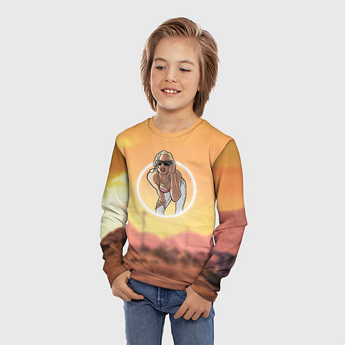 Детский лонгслив Girl - San Andreas / 3D-принт – фото 3