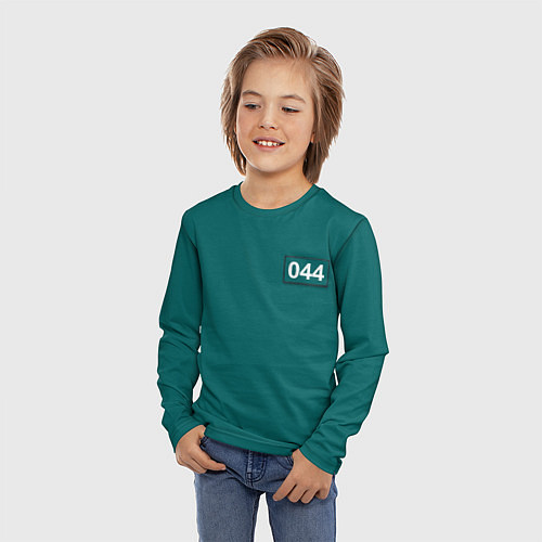 Детский лонгслив Игрок 044 - Игра в кальмара / 3D-принт – фото 3