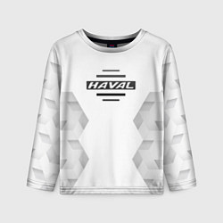 Лонгслив детский Haval white poly, цвет: 3D-принт