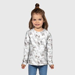 Лонгслив детский Ёлка с шишками в рождественский мороз, цвет: 3D-принт — фото 2