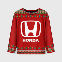 Лонгслив детский Honda new year, цвет: 3D-принт