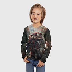 Лонгслив детский Космодесантник с болтером, цвет: 3D-принт — фото 2