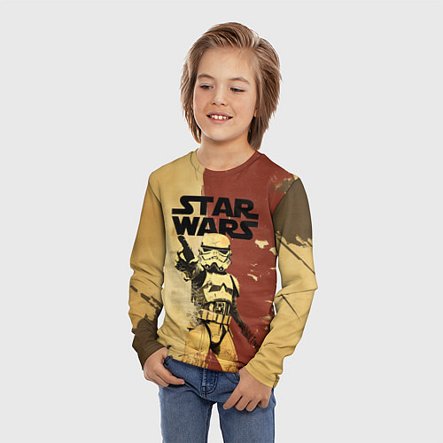 Детский лонгслив Звездные войны - клон / 3D-принт – фото 3