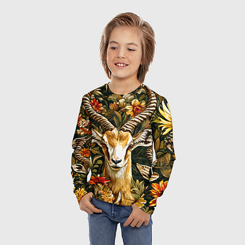 Детский лонгслив Газель / 3D-принт – фото 3