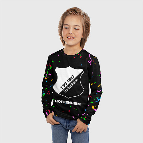 Детский лонгслив Hoffenheim конфети / 3D-принт – фото 3