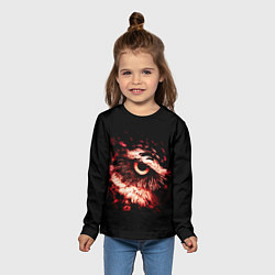 Лонгслив детский Совух, цвет: 3D-принт — фото 2