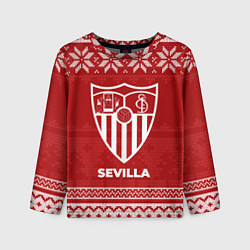Лонгслив детский Новогодний Sevilla, цвет: 3D-принт