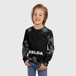 Лонгслив детский Снежный Zelda, цвет: 3D-принт — фото 2
