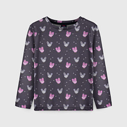Лонгслив детский Голуби и семечки на темном, цвет: 3D-принт