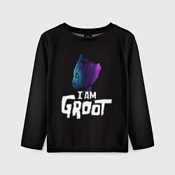 Детский лонгслив Я есть Грут