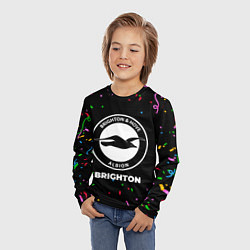 Лонгслив детский Brighton конфети, цвет: 3D-принт — фото 2