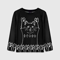 Лонгслив детский Royal Blood: cat rock, цвет: 3D-принт
