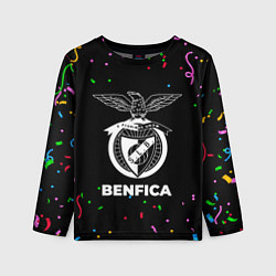 Лонгслив детский Benfica конфети, цвет: 3D-принт