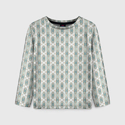 Лонгслив детский Вертикальный узор с геометрическим рисунком, цвет: 3D-принт