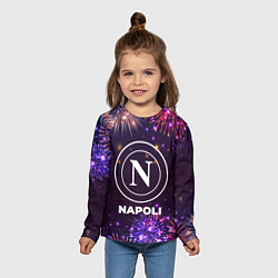 Лонгслив детский Праздничный Napoli, цвет: 3D-принт — фото 2