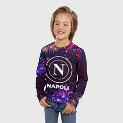 Лонгслив детский Праздничный Napoli, цвет: 3D-принт — фото 2