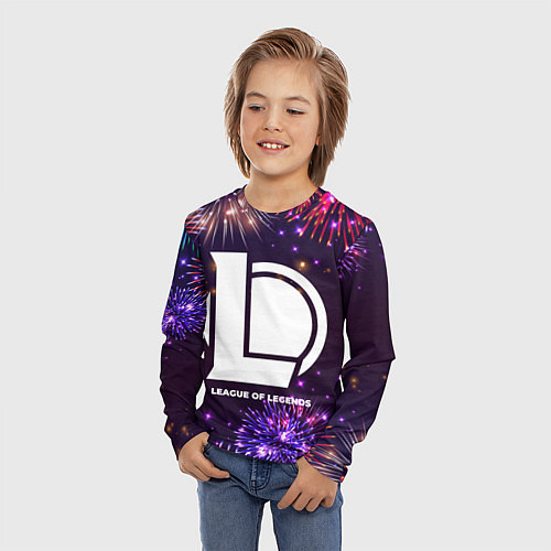 Детский лонгслив Праздничный League of Legends / 3D-принт – фото 3