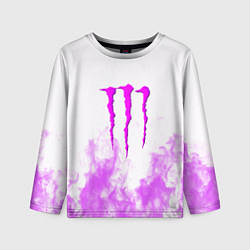 Детский лонгслив Monster energy neon flame