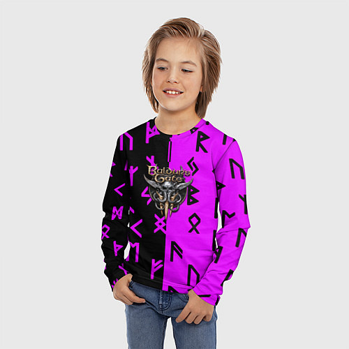 Детский лонгслив Baldurs Gate game / 3D-принт – фото 3