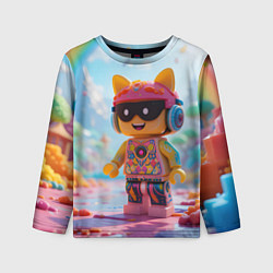 Лонгслив детский Роблокс в солнечных очках, цвет: 3D-принт