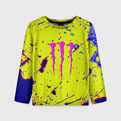 Детский лонгслив Monster energy краски