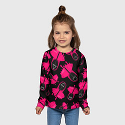 Лонгслив детский Стражи из игры в кальмара, цвет: 3D-принт — фото 2